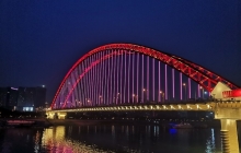 武汉三化项目——晴川桥亮化